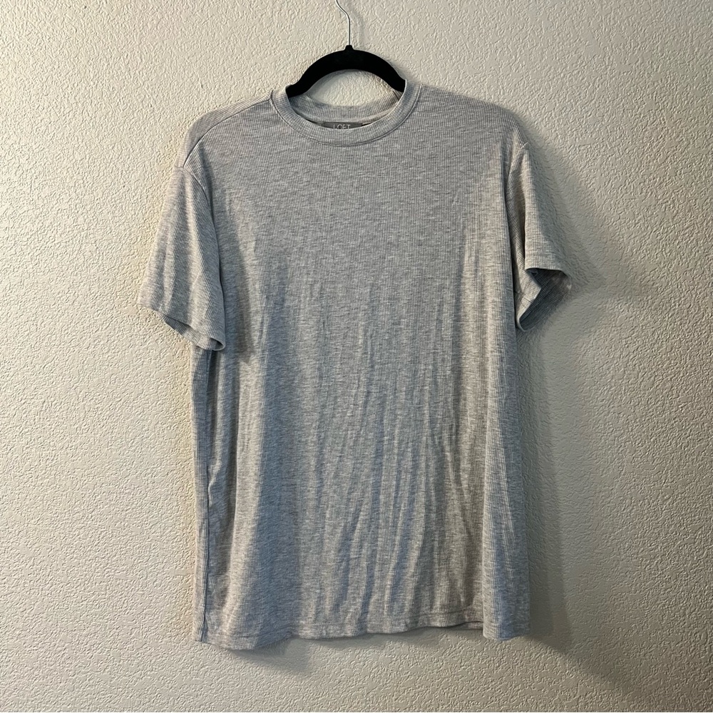 LOFT Light Gray Women’s Sleep Short Sleeve Tee